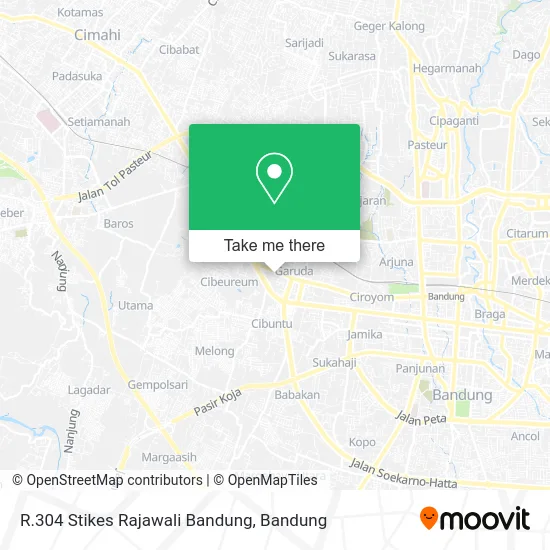 R.304 Stikes Rajawali Bandung map