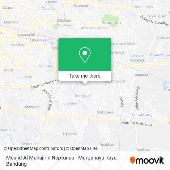 Mesjid Al Muhajirin Neptunus - Margahayu Raya map