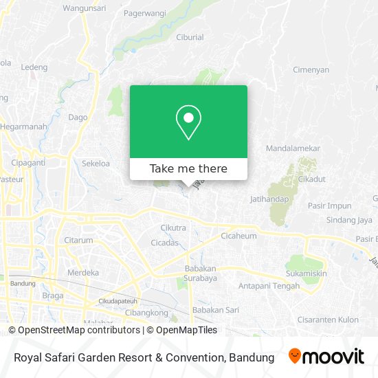 Royal Safari Garden Resort & Convention map