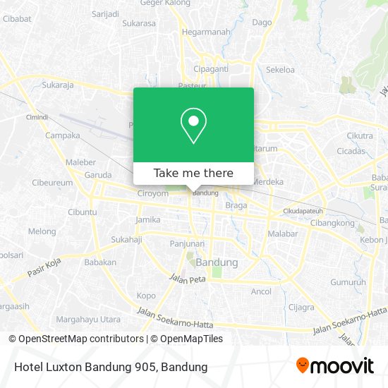 Hotel Luxton Bandung 905 map