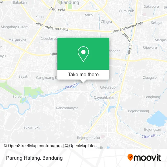 Parung Halang map