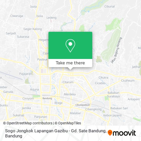 Sogo Jongkok Lapangan Gazibu - Gd. Sate Bandung map