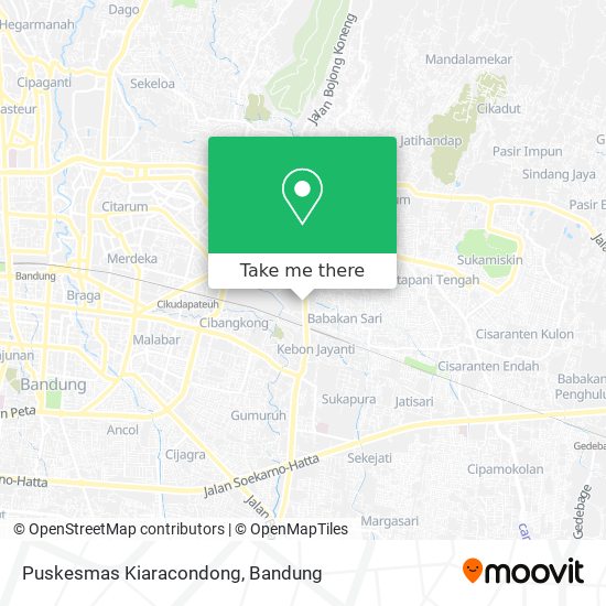 Puskesmas Kiaracondong map