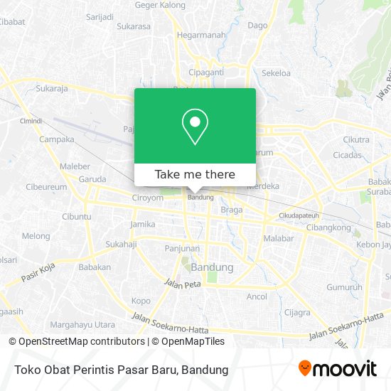 Toko Obat Perintis Pasar Baru map