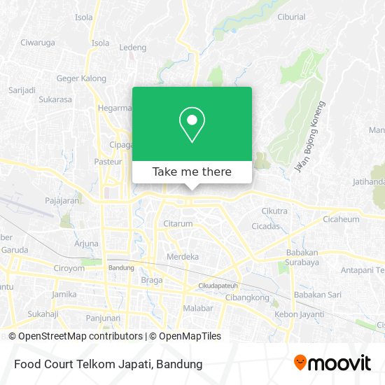 Food Court Telkom Japati map