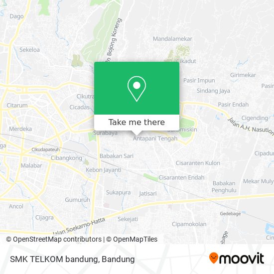 SMK TELKOM bandung map