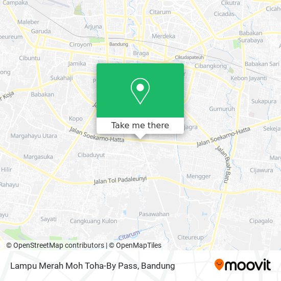 Lampu Merah Moh Toha-By Pass map