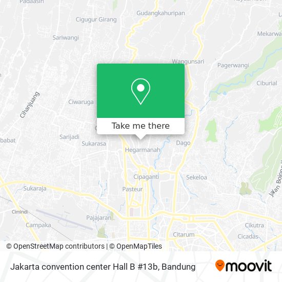 Jakarta convention center Hall B #13b map