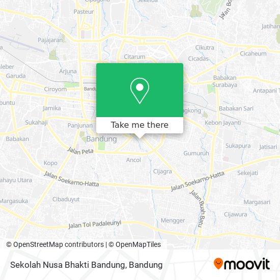 Sekolah Nusa Bhakti Bandung map