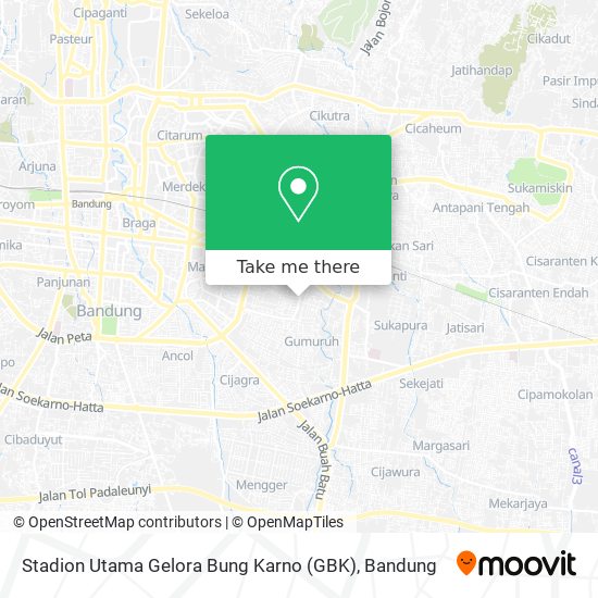 Stadion Utama Gelora Bung Karno (GBK) map