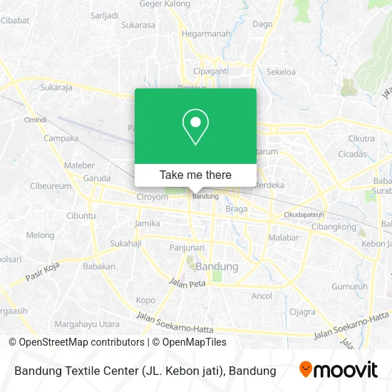 Bandung Textile Center (JL. Kebon jati) map