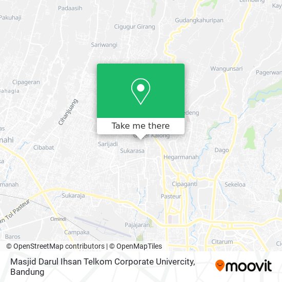 Masjid Darul Ihsan Telkom Corporate Univercity map