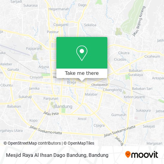 Mesjid Raya Al Ihsan Dago Bandung map