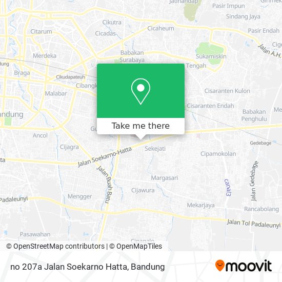 no 207a Jalan Soekarno Hatta map