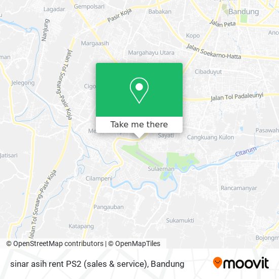 sinar asih rent PS2 (sales & service) map