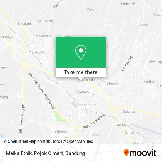 Maika Etnik, Pojok Cimahi map