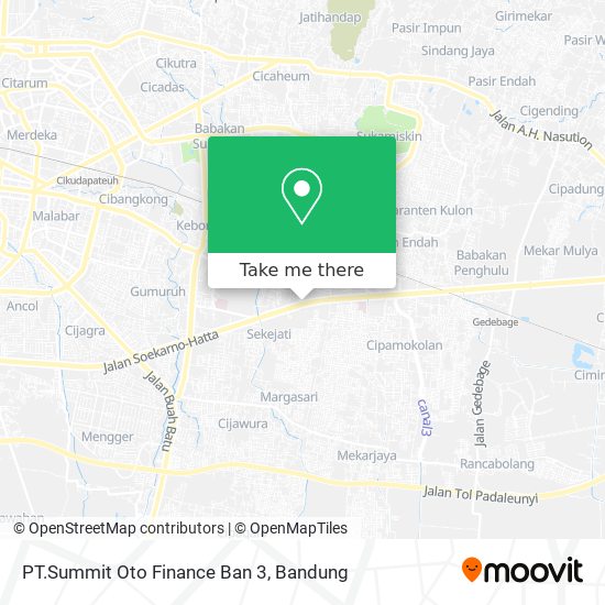PT.Summit Oto Finance Ban 3 map