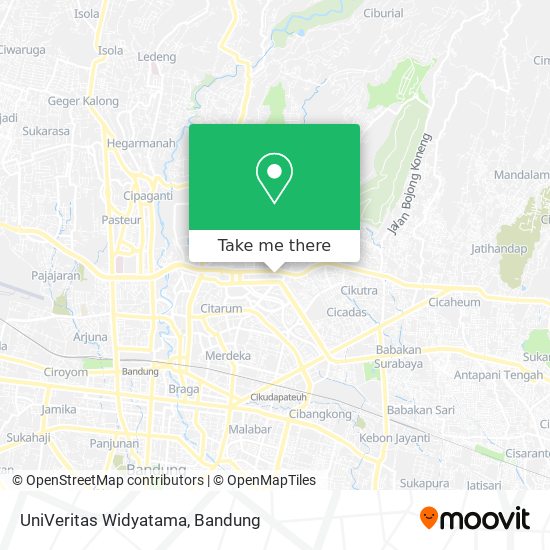 UniVeritas Widyatama map