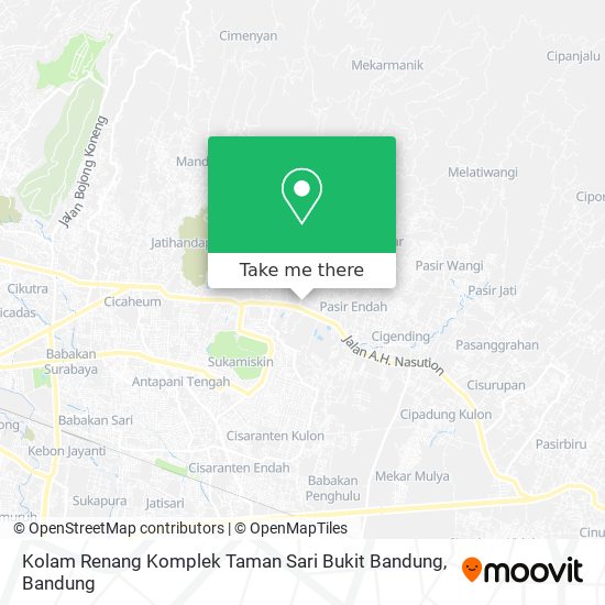 Kolam Renang Komplek Taman Sari Bukit Bandung map