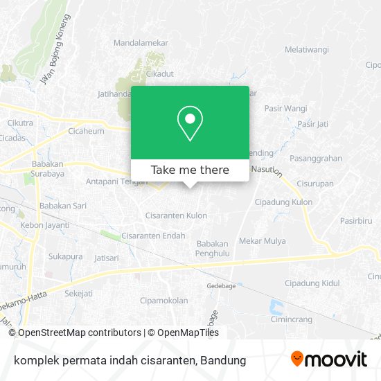 komplek permata indah cisaranten map