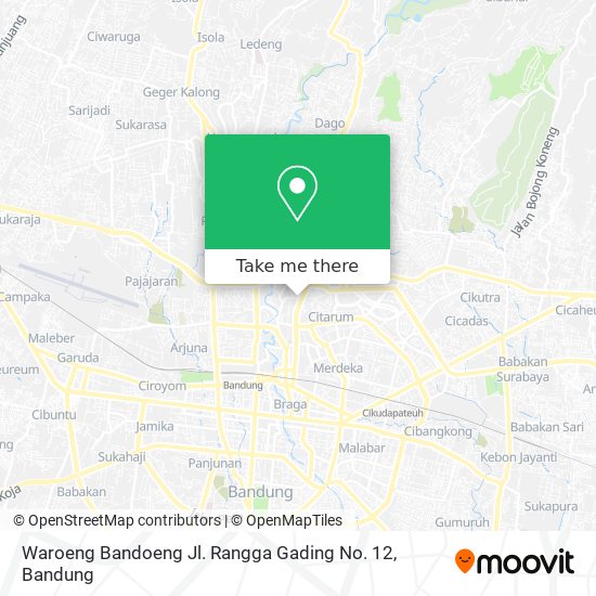 Waroeng Bandoeng Jl. Rangga Gading No. 12 map