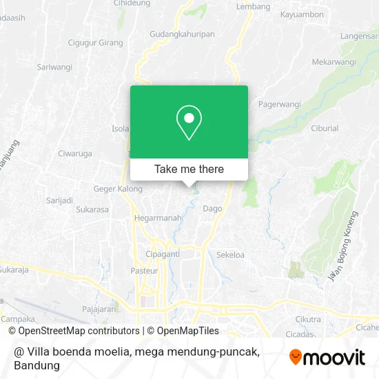 @ Villa boenda moelia, mega mendung-puncak map