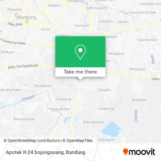 Apotek K-24 bojongsoang map