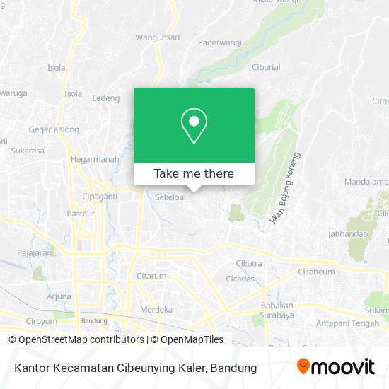 Kantor Kecamatan Cibeunying Kaler map
