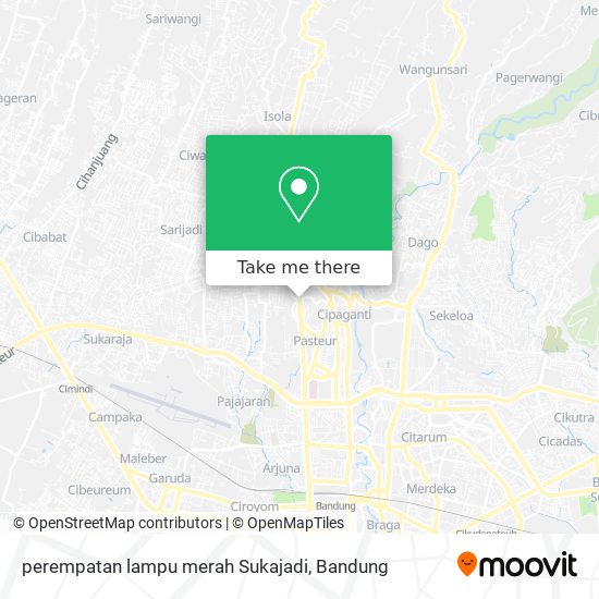 perempatan lampu merah Sukajadi map
