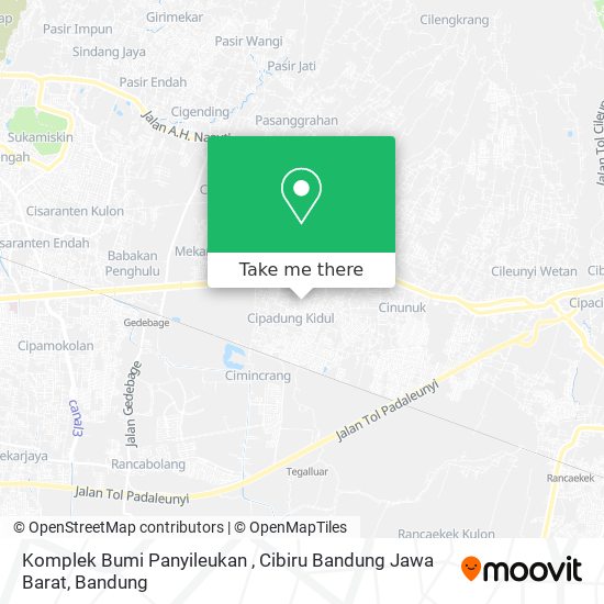 Komplek Bumi Panyileukan , Cibiru Bandung Jawa Barat map