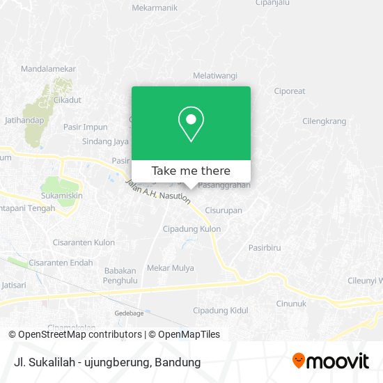 Jl. Sukalilah - ujungberung map