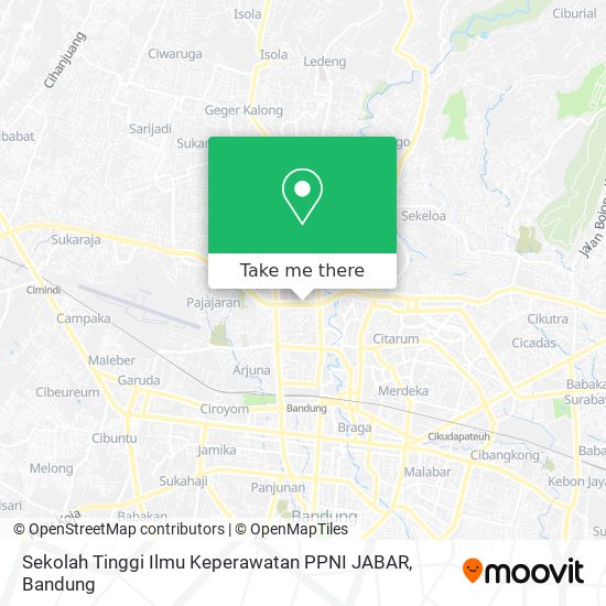 Sekolah Tinggi Ilmu Keperawatan PPNI JABAR map