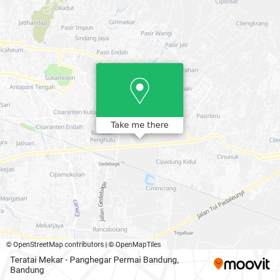 Teratai Mekar - Panghegar Permai Bandung map