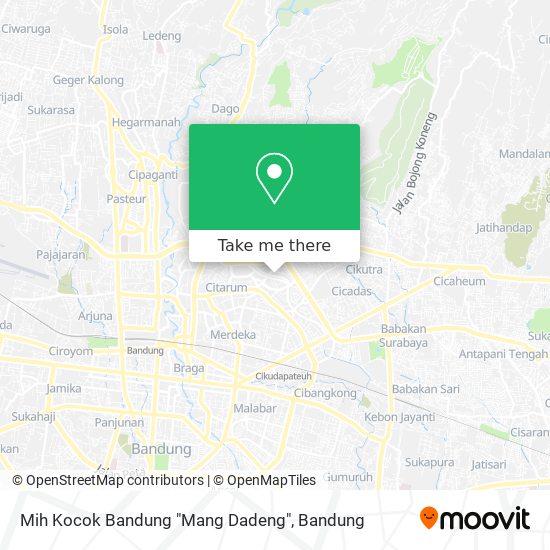 Mih Kocok Bandung "Mang Dadeng" map