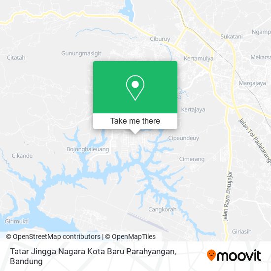 Tatar Jingga Nagara Kota Baru Parahyangan map