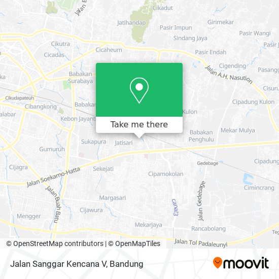 Jalan Sanggar Kencana V map