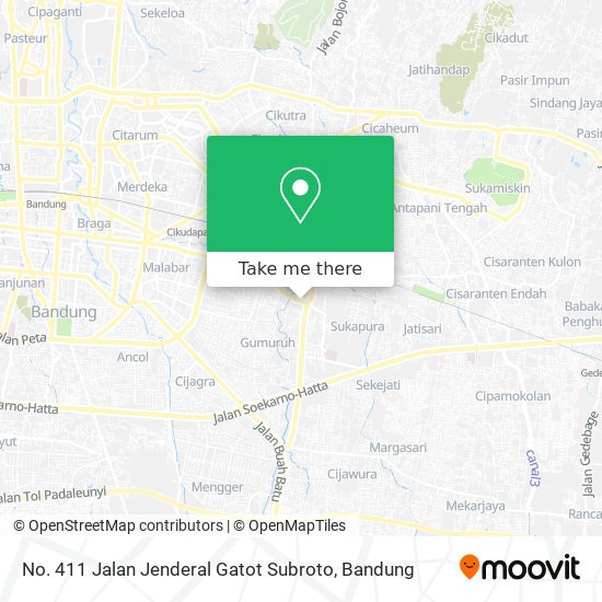 No. 411 Jalan Jenderal Gatot Subroto map
