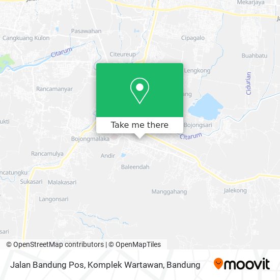 Jalan Bandung Pos, Komplek Wartawan map