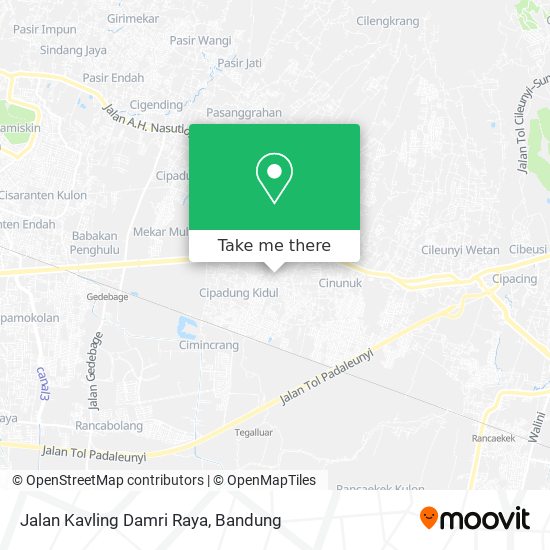 Jalan Kavling Damri Raya map