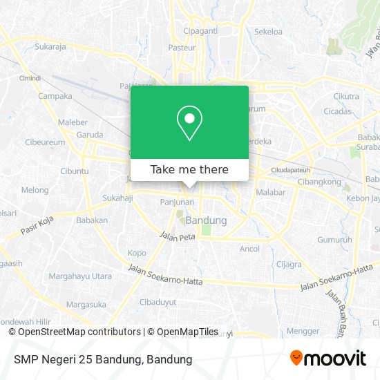 SMP Negeri 25 Bandung map