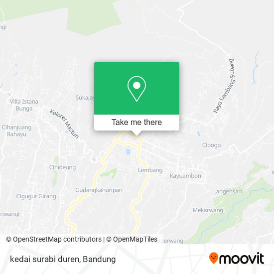 kedai surabi duren map