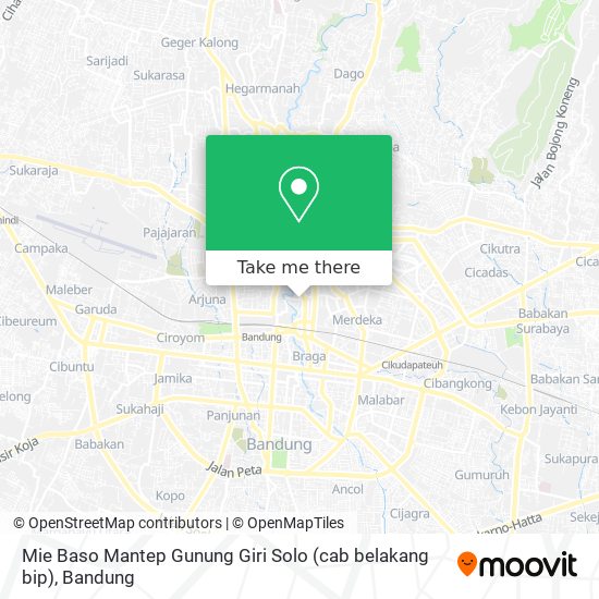 Mie Baso Mantep Gunung Giri Solo (cab belakang bip) map