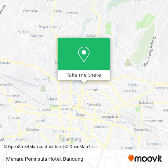 Menara Peninsula Hotel map