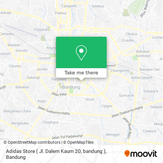 Adidas Store ( Jl. Dalem Kaum 20, bandung ) map