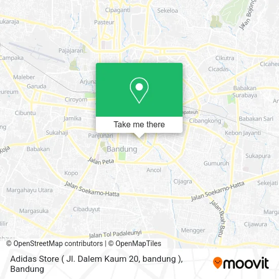 Adidas Store ( Jl. Dalem Kaum 20, bandung ) map
