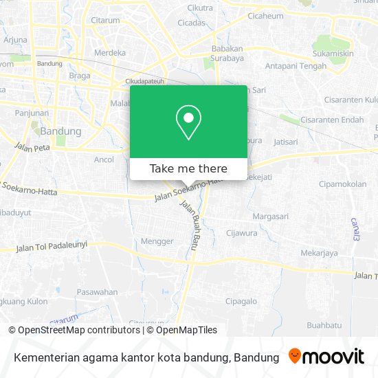 Kementerian agama kantor kota bandung map