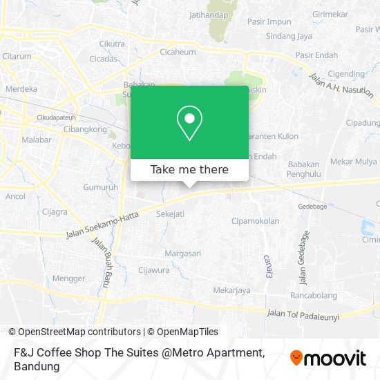 F&J Coffee Shop The Suites @Metro Apartment map