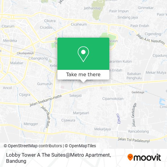 Lobby Tower A The Suites@Metro Apartment map