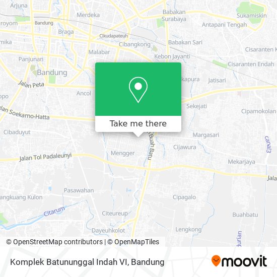 Komplek Batununggal Indah VI map