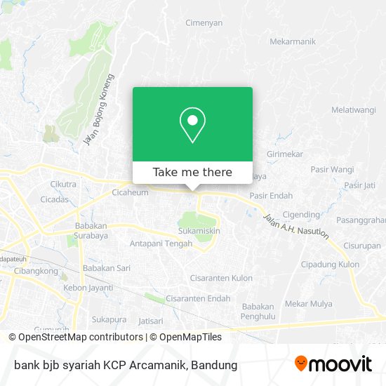 bank bjb syariah KCP Arcamanik map